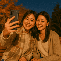 20代カップルや女子旅で星空を楽しむ姿