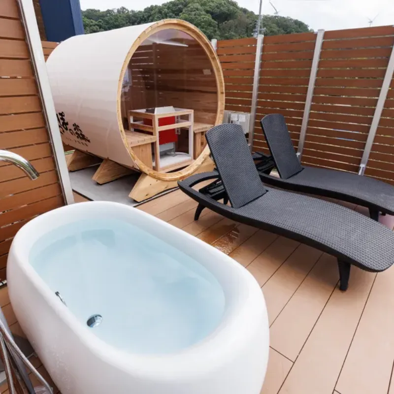 貸切バレルサウナと水風呂