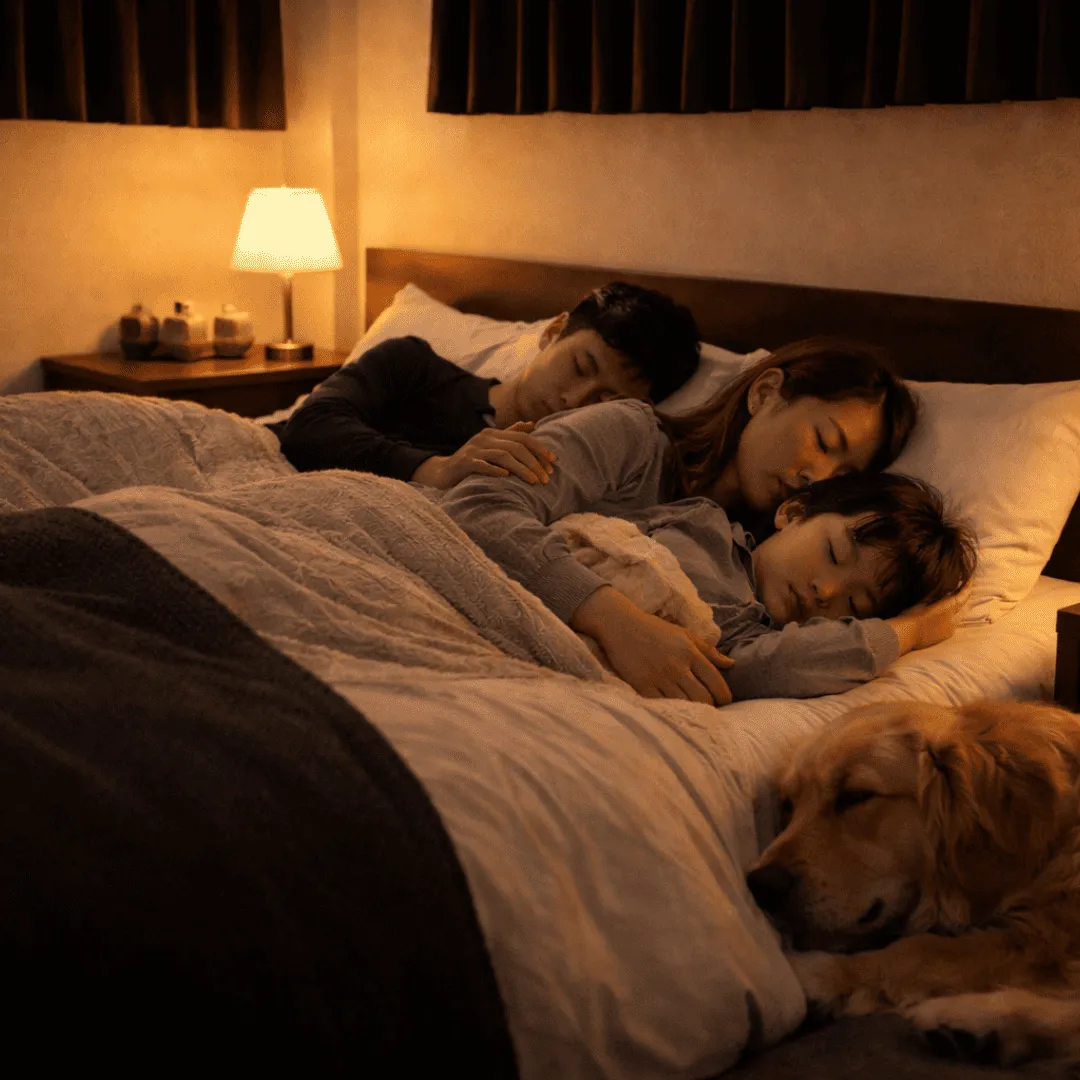 春の夜、眠りにつく前に